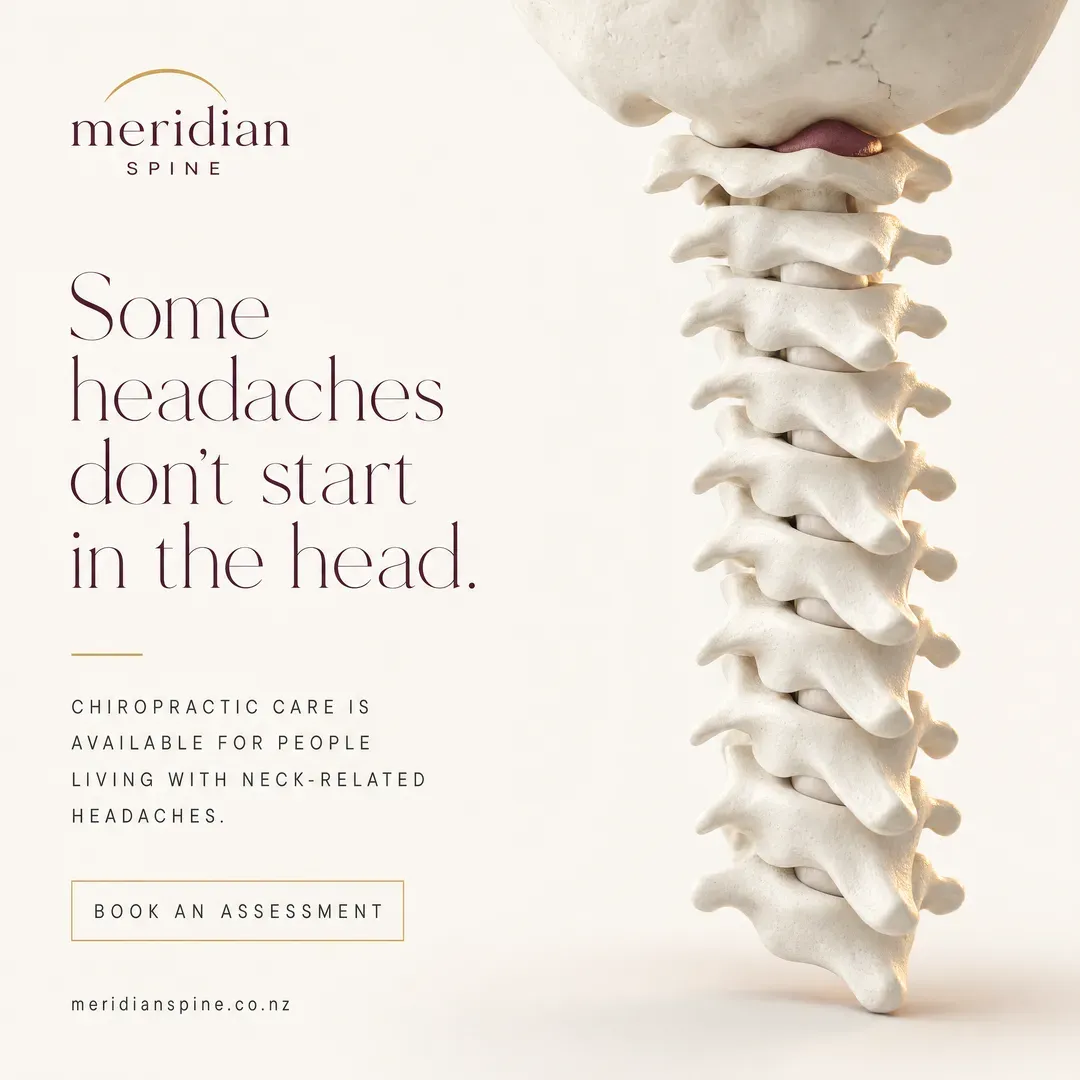 Withdrawn concept advertisement for Meridian Spine, an invented clinic. Held back for: unsourced claim.