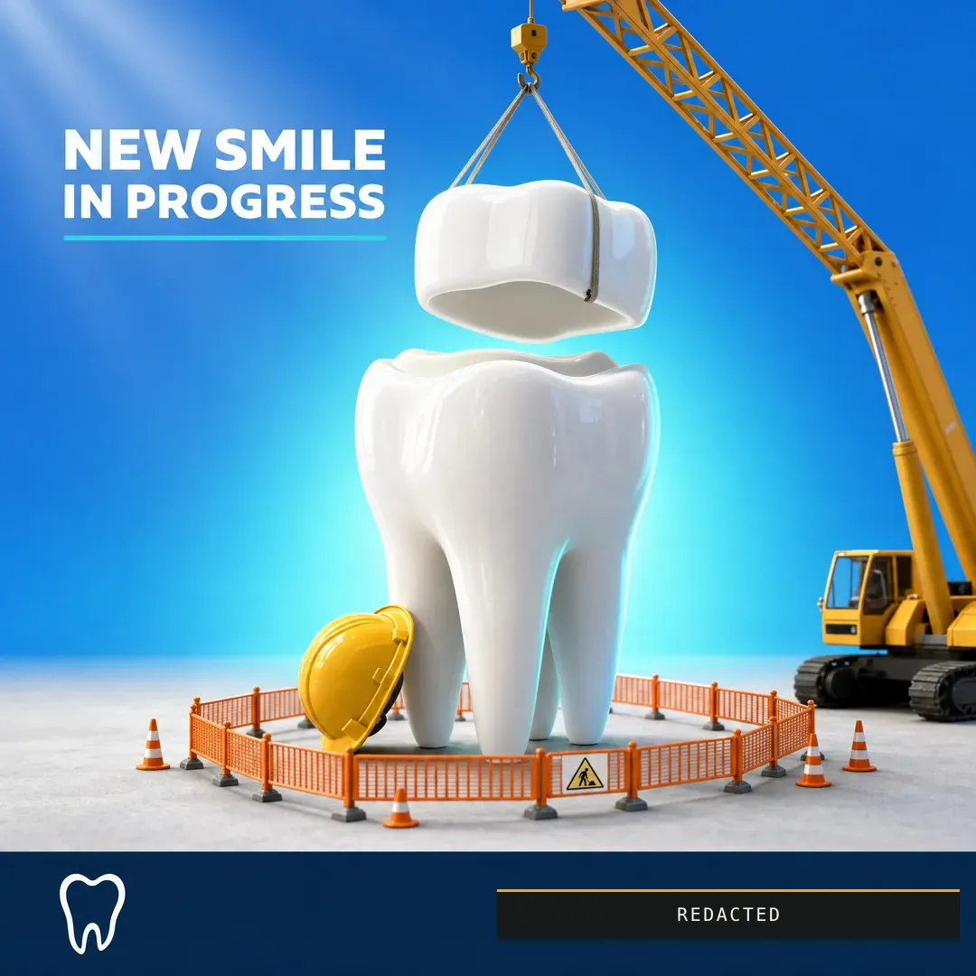 Withdrawn concept advertisement for Harbourline Dental, an invented clinic. Held back for: location rendered, outcome claim.